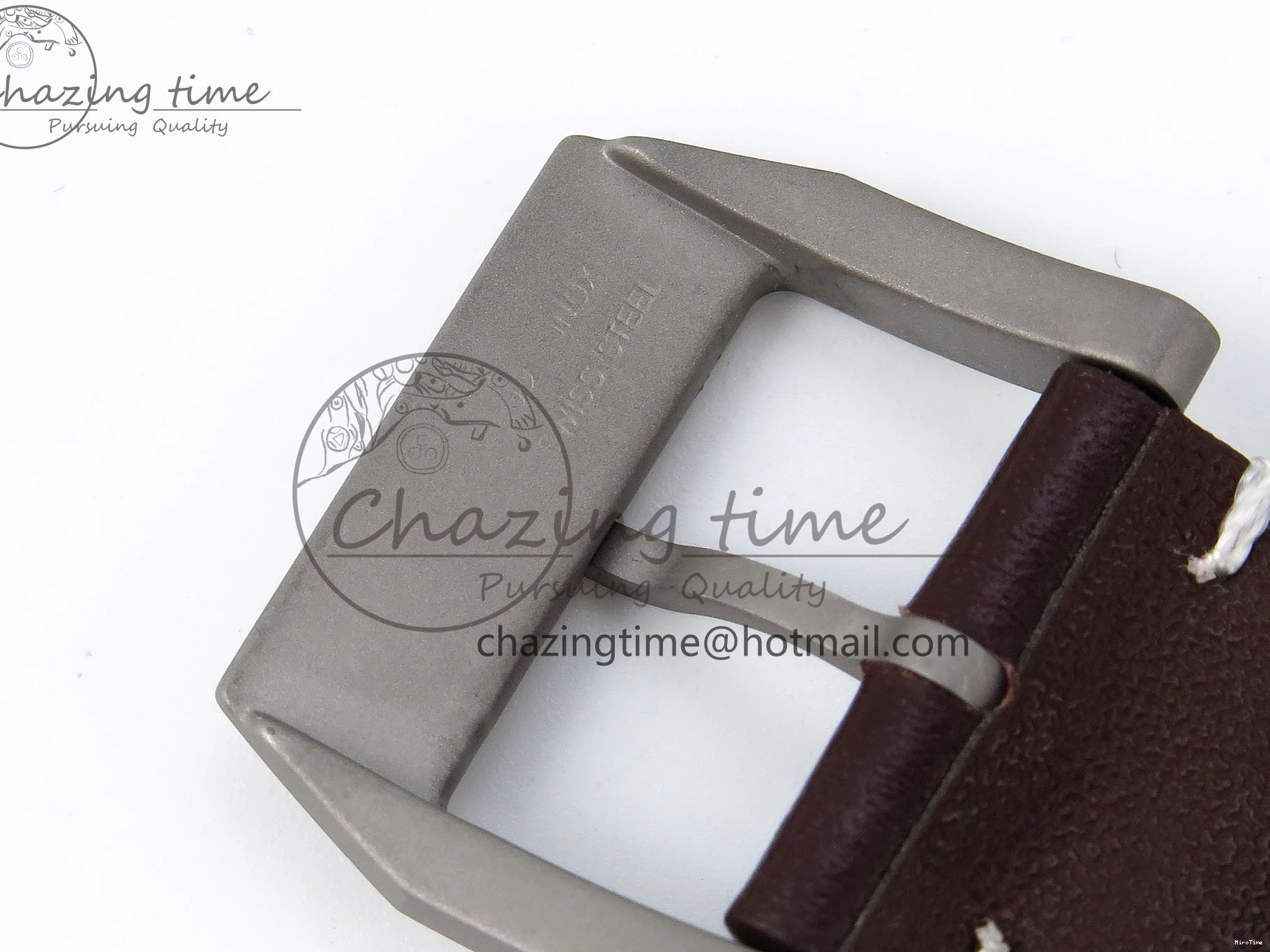 MIROTIME 1224 Pilot Mark XVIII Titanium BLSF 1:1 Best Edition Black Dial on Brown Leather Strap MIYOTA Popular 7020